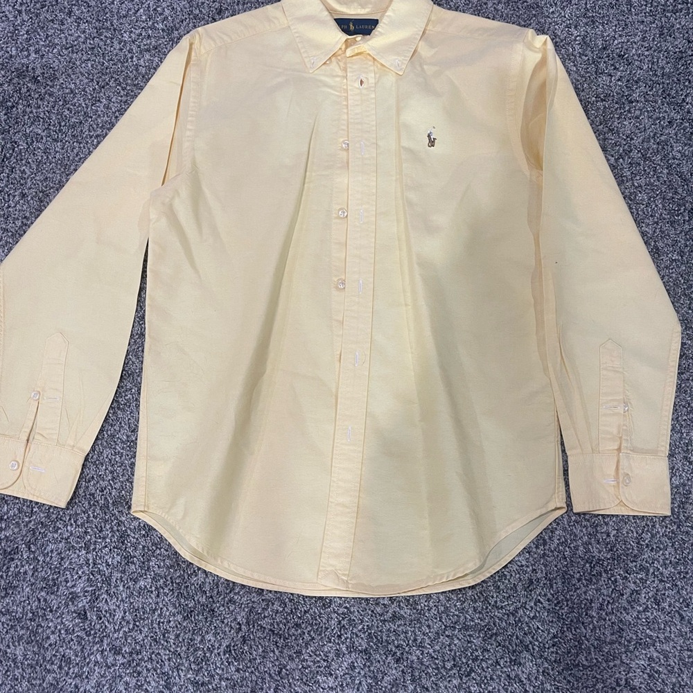 Ralph Lauren Light Yellow Boy/Girl Button Down Shirt